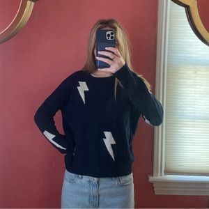 Rails navy lightning bolt sweater